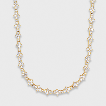 Honeycomb Tennis Chain (Gold) - 6.5mm