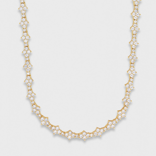 Honeycomb Tennis Chain (Gold) - 6.5mm