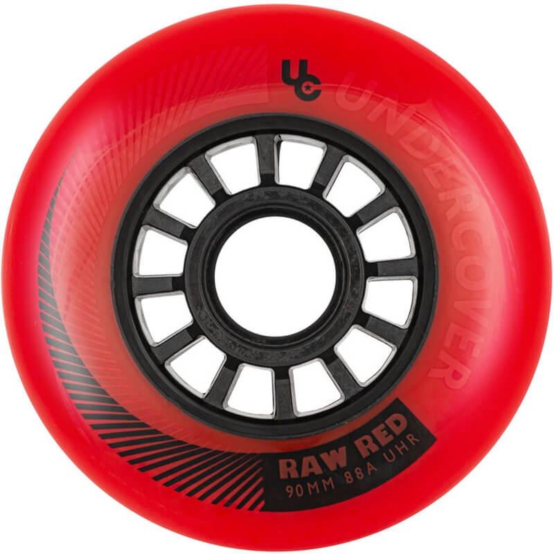 Undercover Raw Red 90mm/85A Wheels (Pack of 4)