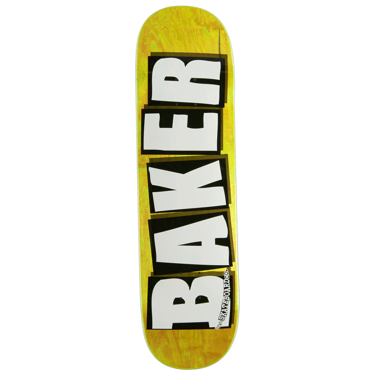 Baker Skateboard Deck Logo Veneers B2 Yellow 8.5" x 32.5"