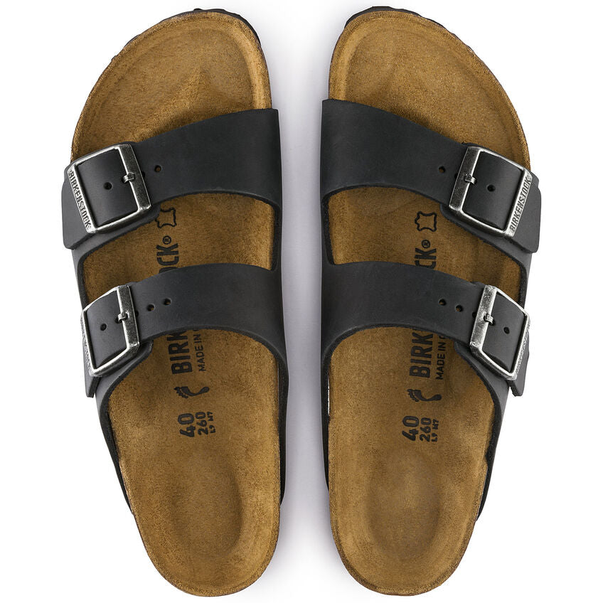 Unisex Arizona Oiled Leather Black Regular/Wide