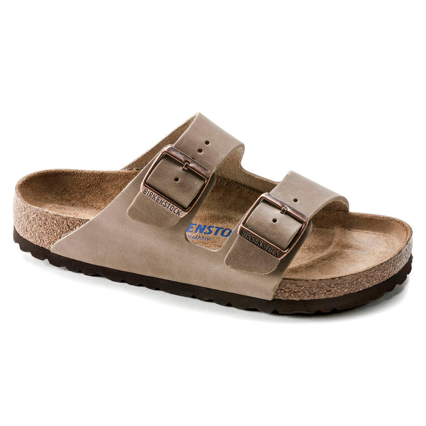 Unisex Arizona Soft Footbed Oiled Leather Tobacco Brown Medium/Narrow