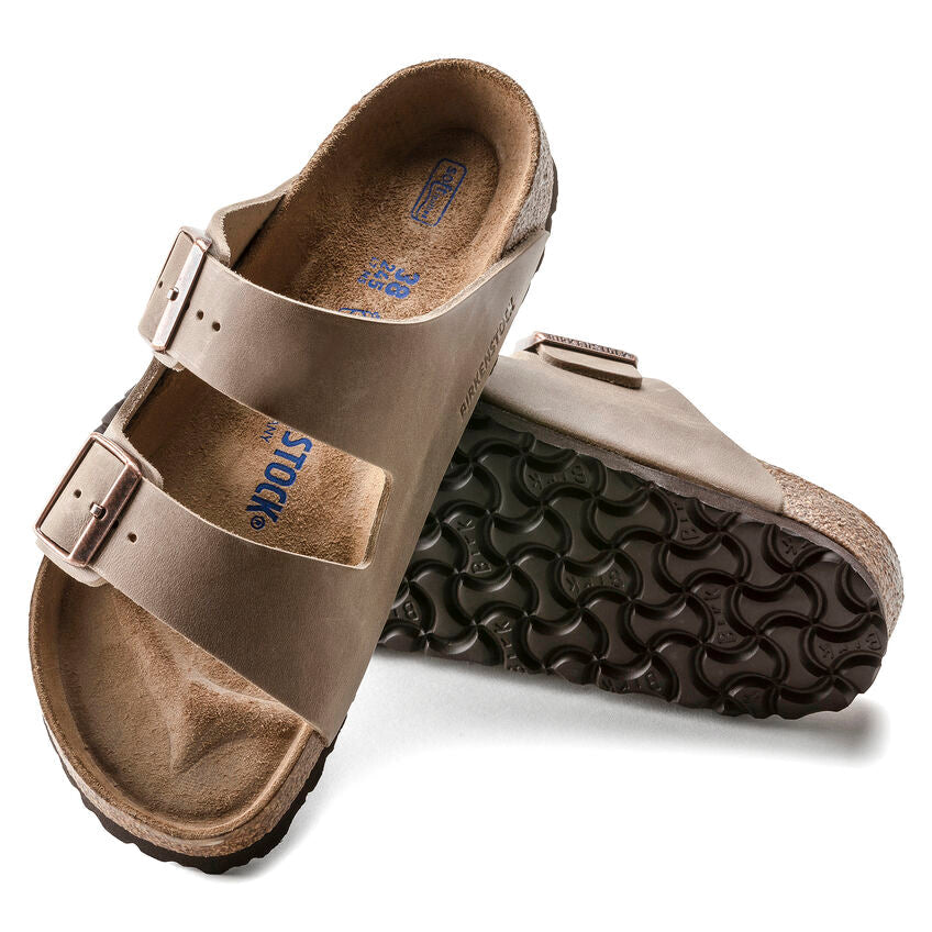 Unisex Arizona Soft Footbed Oiled Leather Tobacco Brown Medium/Narrow