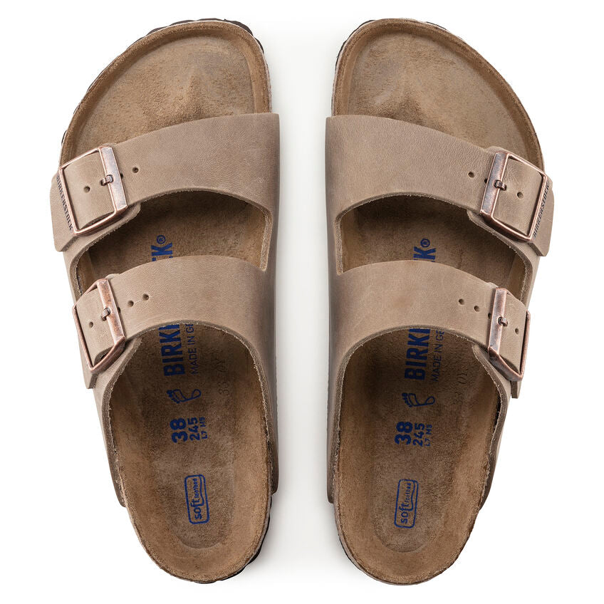 Unisex Arizona Soft Footbed Oiled Leather Tobacco Brown Regular/Wide