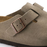 Unisex Boston Soft Footbed Suede Leather Taupe Medium/Narrow