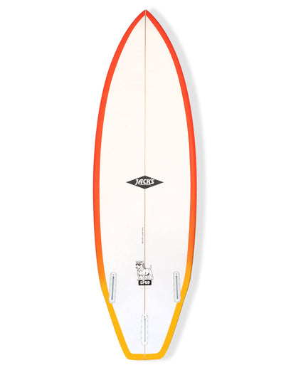 5'8 Spud - White/Red