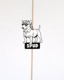 5'8 Spud - White/Red