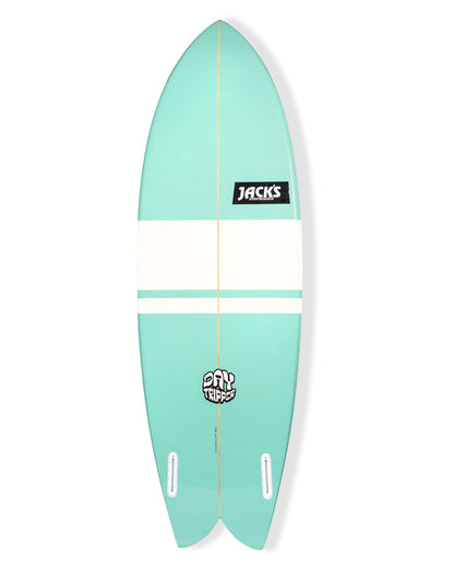 5'9 Day Tripper Fish - Aqua/White