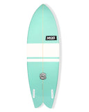 5'9 Day Tripper Fish - Aqua/White