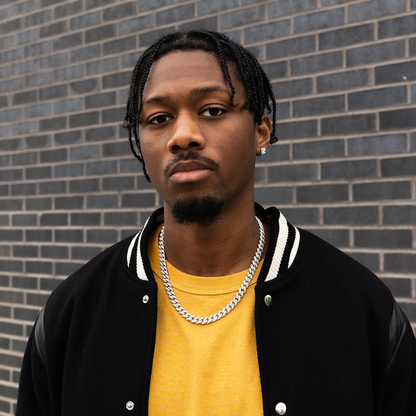 Diamond Cuban Chain in White Gold - 8.5mm