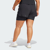 Women's adidas Own the Run 3-Stripes 2-in-1 Shorts