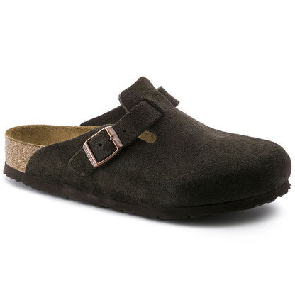 Unisex Boston Soft Footbed Suede Leather Mocha Medium/Narrow