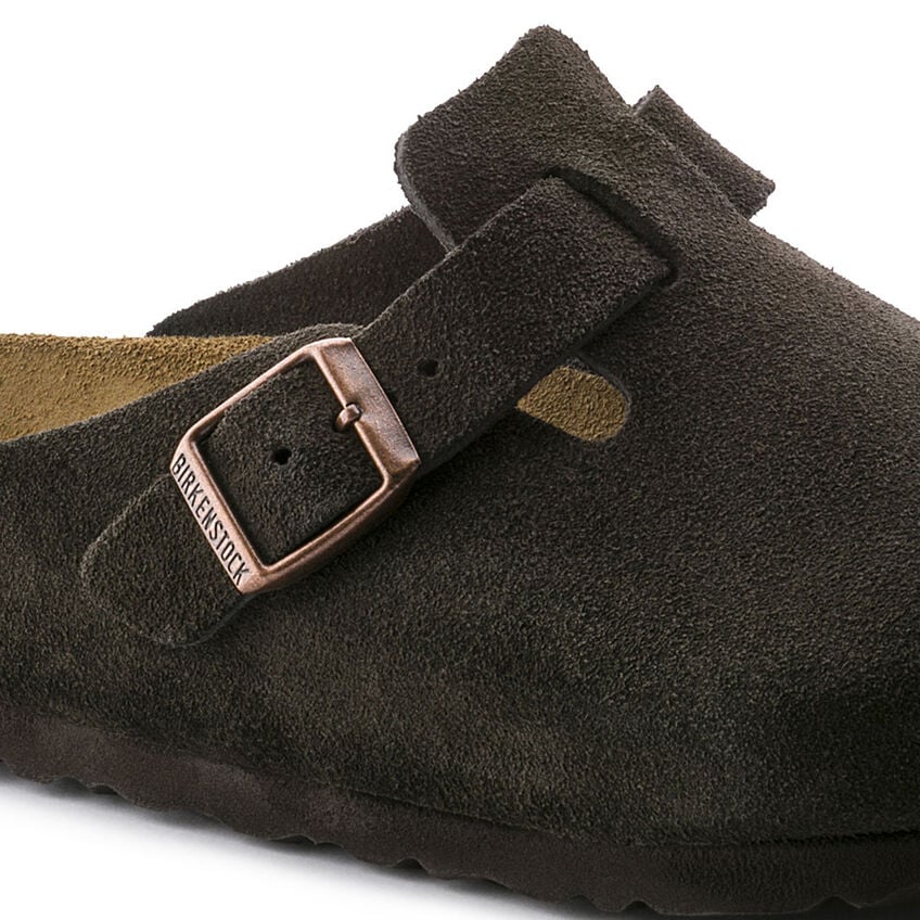 Unisex Boston Soft Footbed Suede Leather Mocha Medium/Narrow