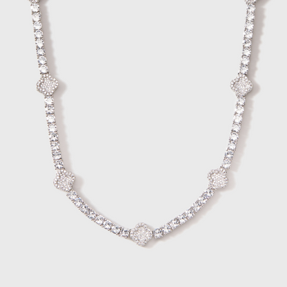 Clover Tennis Chain (Silver) - 4mm