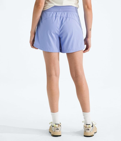 The North Face - Womens Aphrodite Arise 5in Short - Periwinkle Glow