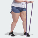 Women's adidas Pacer Training 3-Stripes Woven High-Rise Shorts (Plus Size)