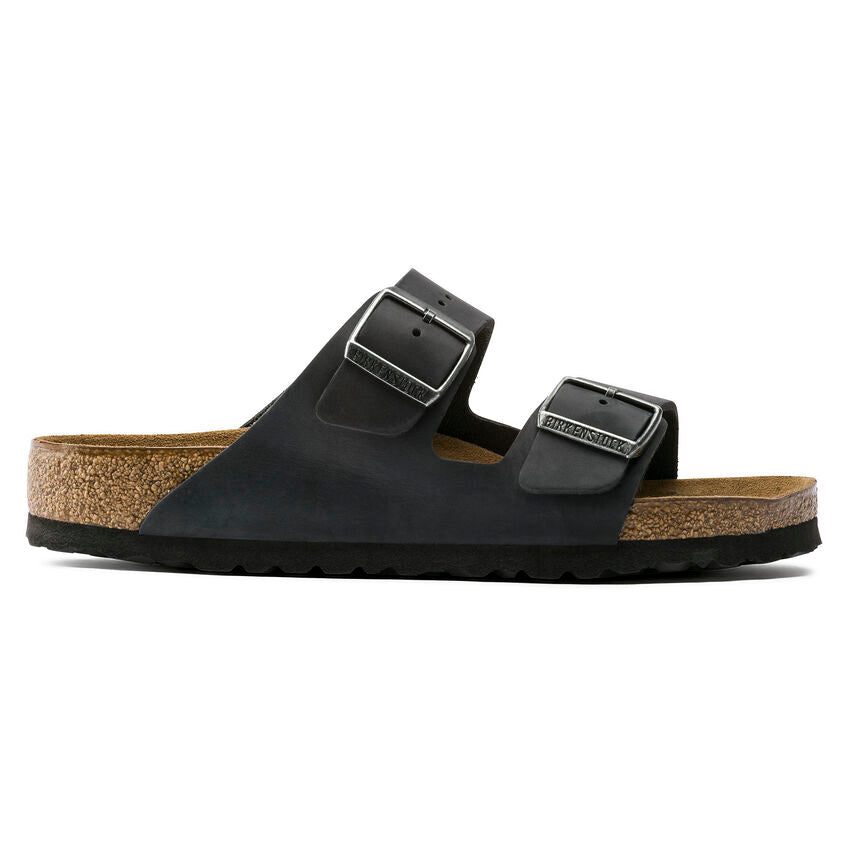 Unisex Arizona Soft Footbed Oiled Leather Black Regular/Wide
