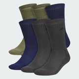 Athletic Cushioned 6-Pack Crew Socks