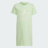 Kids' adidas Summer Allover Print Tee Dress and Cycling Shorts Set