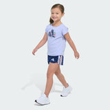 Kids' adidas Two-Piece Short Sleeve Graphic Tee and Mesh Shorts Set
