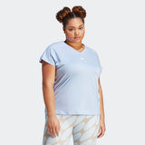 Women's adidas AEROREADY Train Essentials Minimal Branding V-Neck Tee (Plus Size)