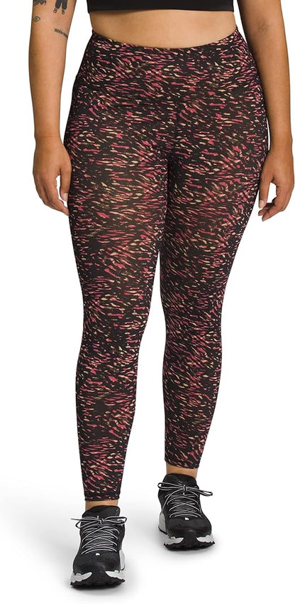 The North Face - Elevation 7/8 Legging - Women's - Lime Cream Grit Texture Print