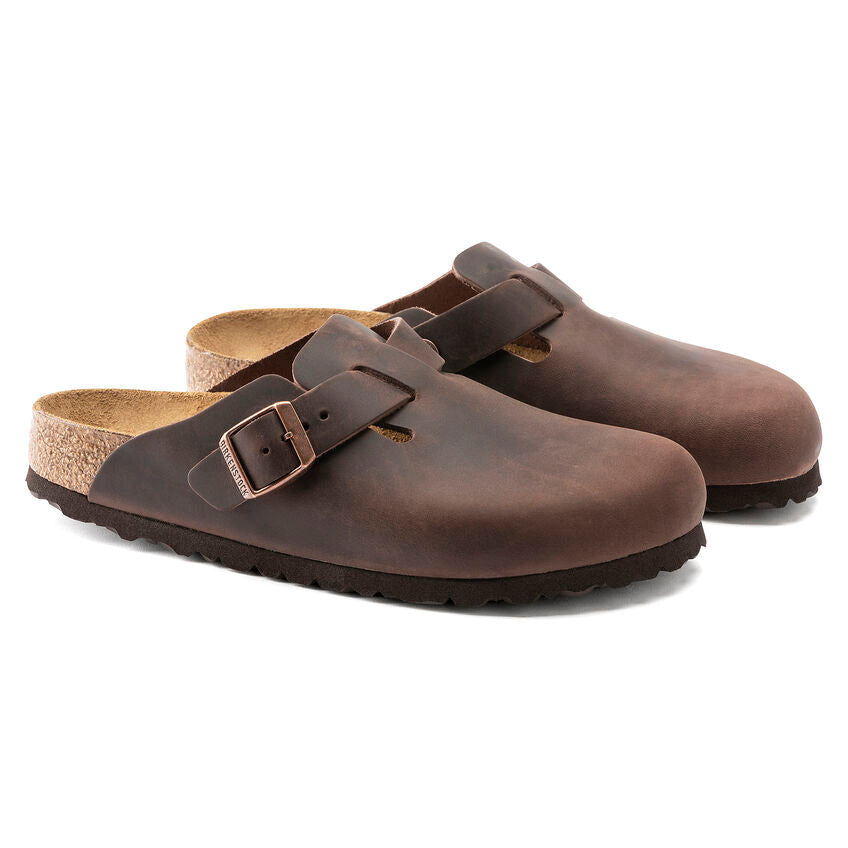 Unisex Boston Oiled Leather Habana Regular/Wide