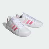 Kids' adidas Grand Court Lifestyle Tennis Lace-Up Shoes