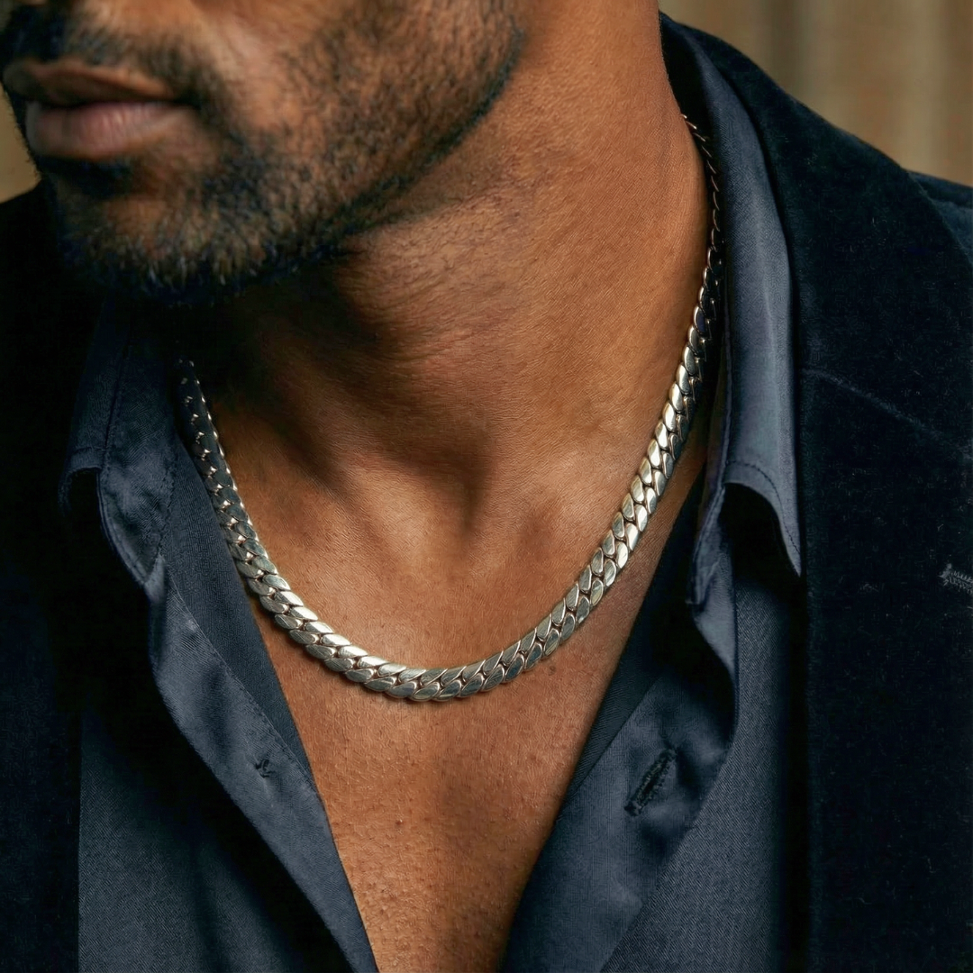Miami Cuban Link Chain (Silver) - 8mm