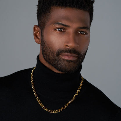 Cuban Link Chain (Gold) - 8mm