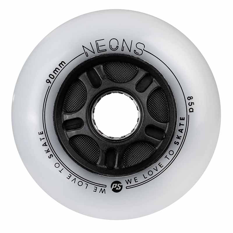 Powerslide Neons LED 90mm/85A Wheels (Pack of 4)