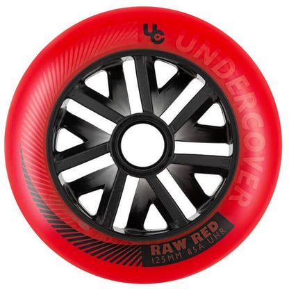 Undercover Raw Red 125mm/85A Wheels (Pack of 6)