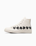 Converse x Comme des Garçons PLAY Chuck 70 Multi Heart High Top