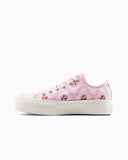 Chuck Taylor All Star Lift Platform Rose Cross Stitch Low Top