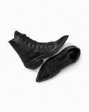 Chuck 70 De Luxe Pointed Platform Woven Leather