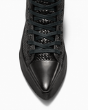 Chuck 70 De Luxe Pointed Platform Woven Leather
