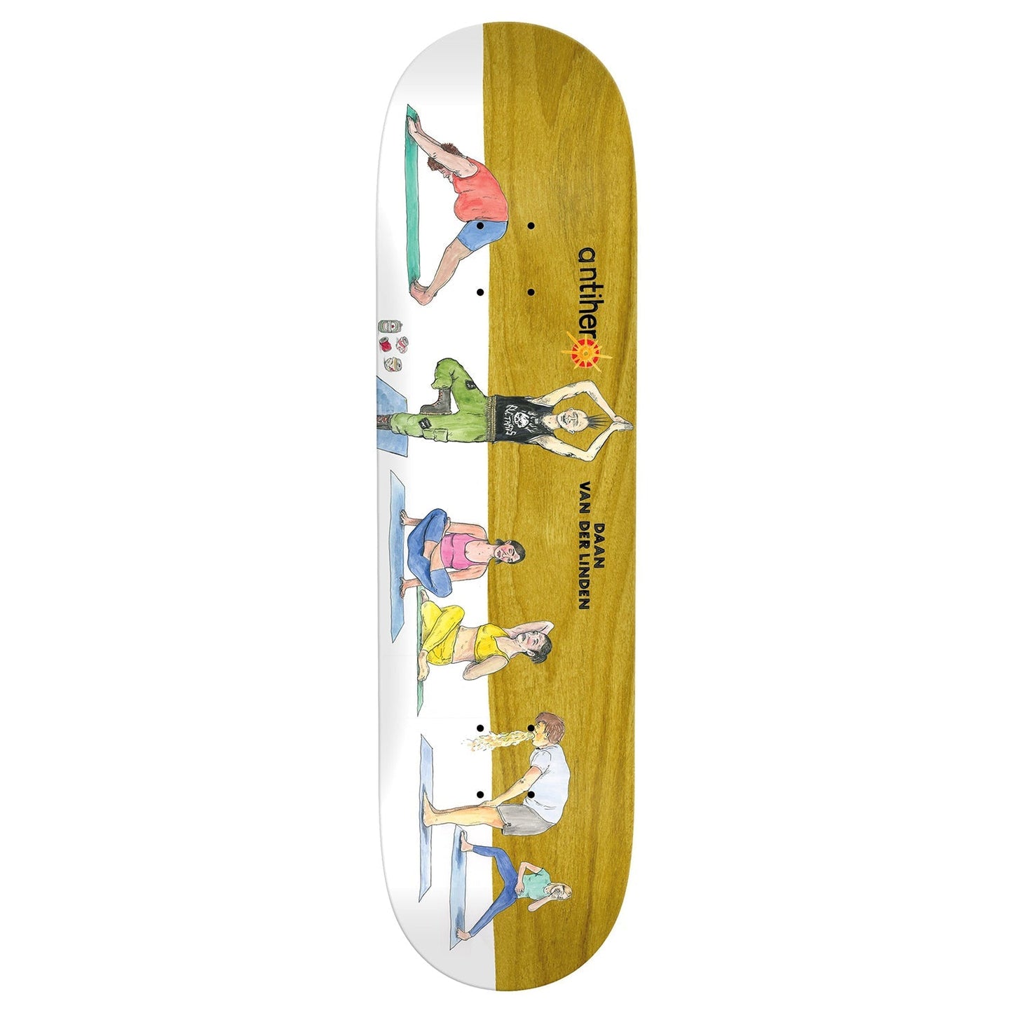Anti Hero Skateboard Deck Daan I Farted in Yoga Class 8.38" x 32.25"