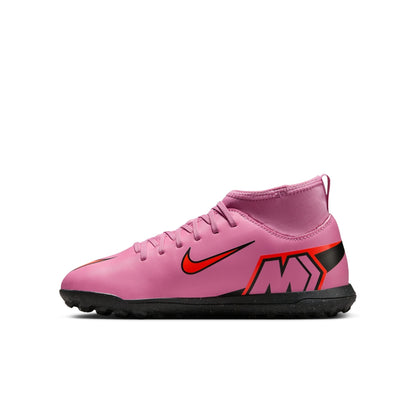 Nike Jr. Mercurial Superfly 10 Club Little/Big Kids' Turf High-Top Soccer Shoes