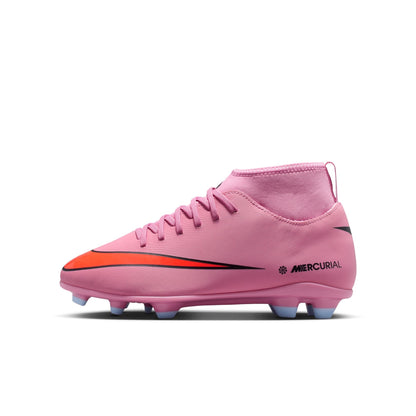 Nike Jr. Mercurial Superfly 10 Club Little/Big Kids' Multi-Ground High-Top Soccer Cleats