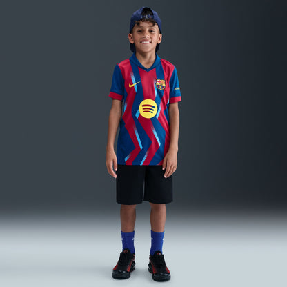 Nike FC Barcelona 2025/26 Stadium Fourth Big Kids' Dri-FIT Soccer Replica Jersey