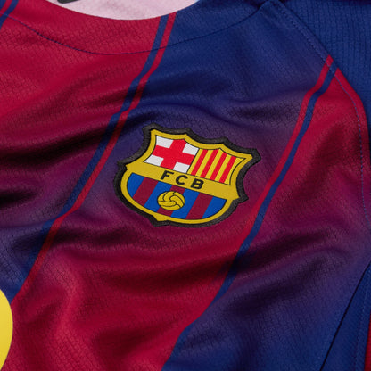Nike FC Barcelona 2025/26 Stadium Home Big Kids' Dri-FIT Soccer Replica Jersey