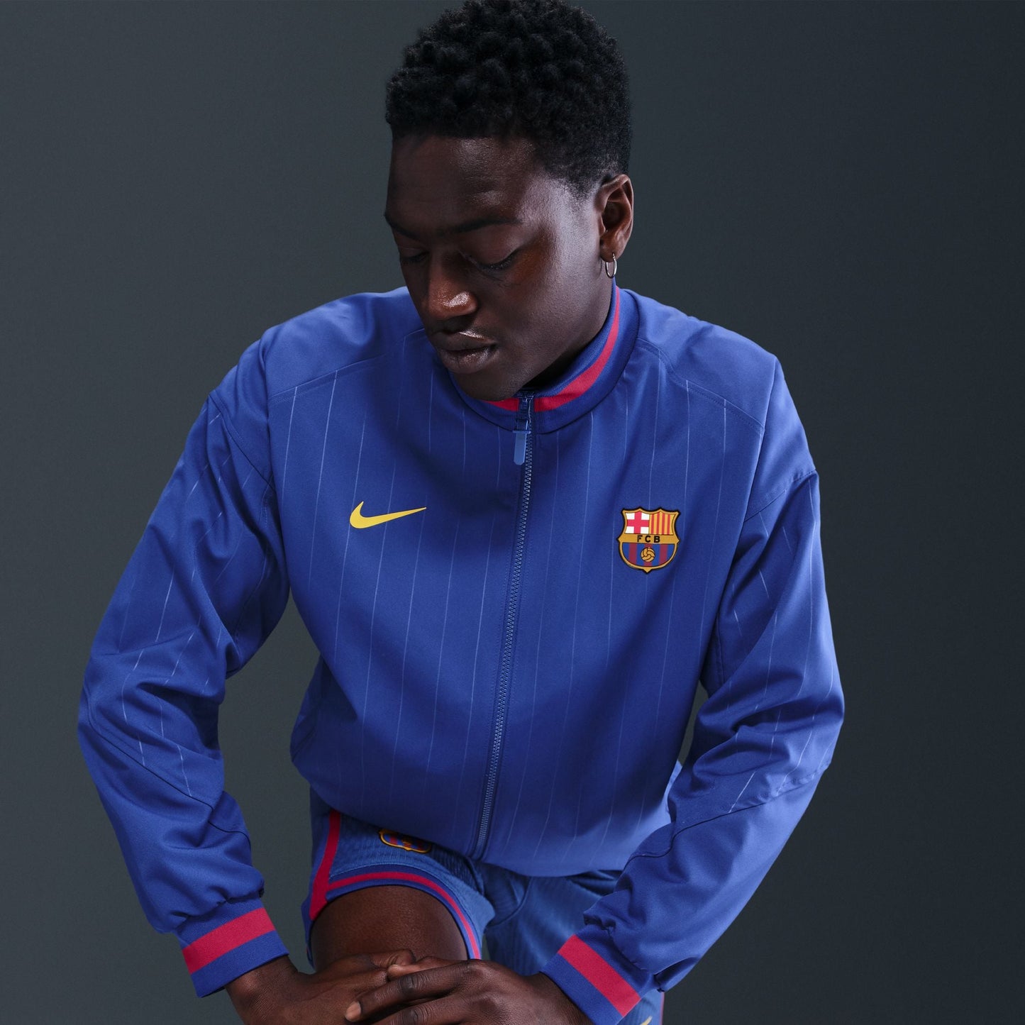 Nike FC Barcelona Strike Home Men's Dri-FIT Soccer Anthem Jacket