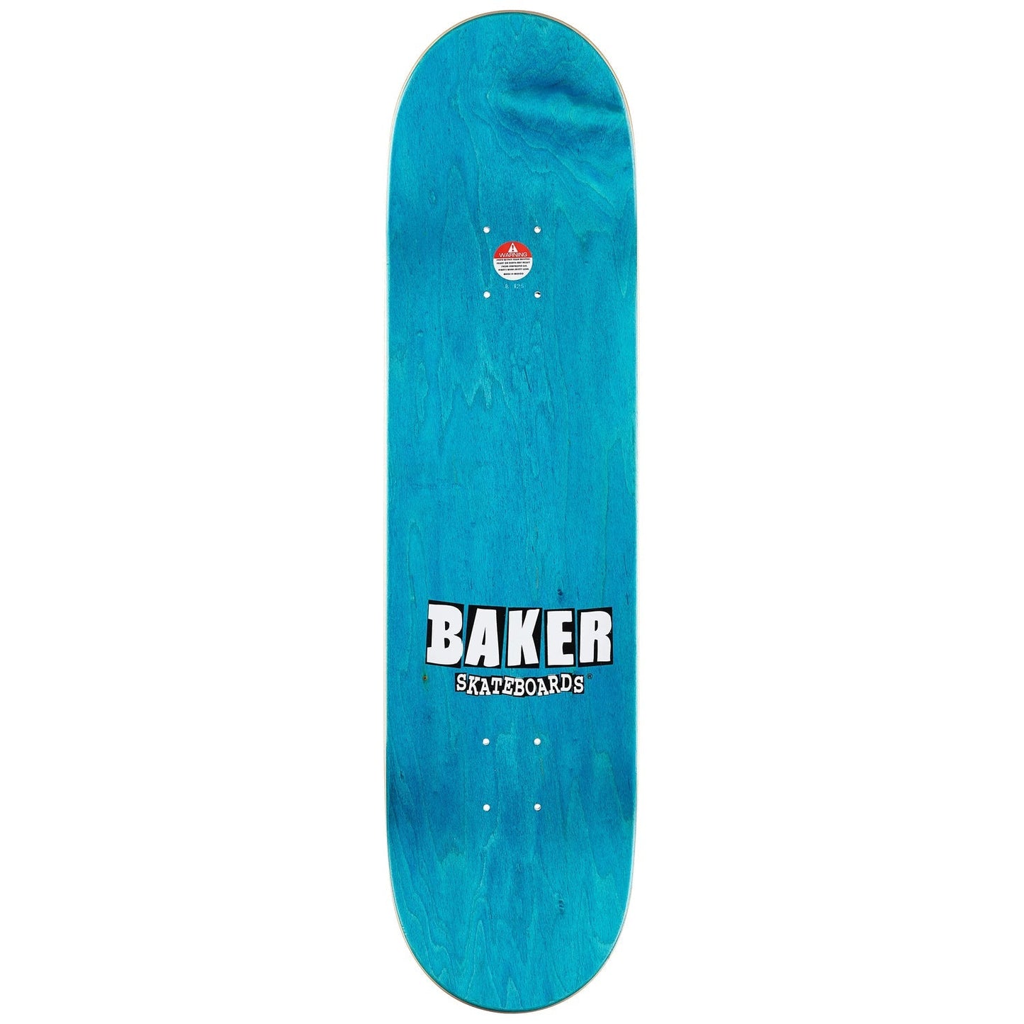 Baker Deck Brand Logo White 8.125"