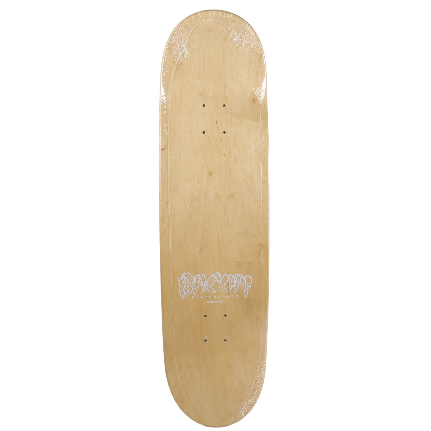 Bacon Skateboard Deck Logo Veneer Purple 9.0" x 32.75"