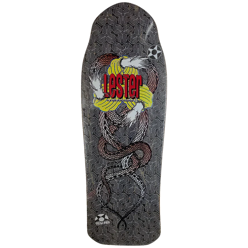 Tracker Lester Kasai Twin Dragon Deck - 10.5" Black Stain