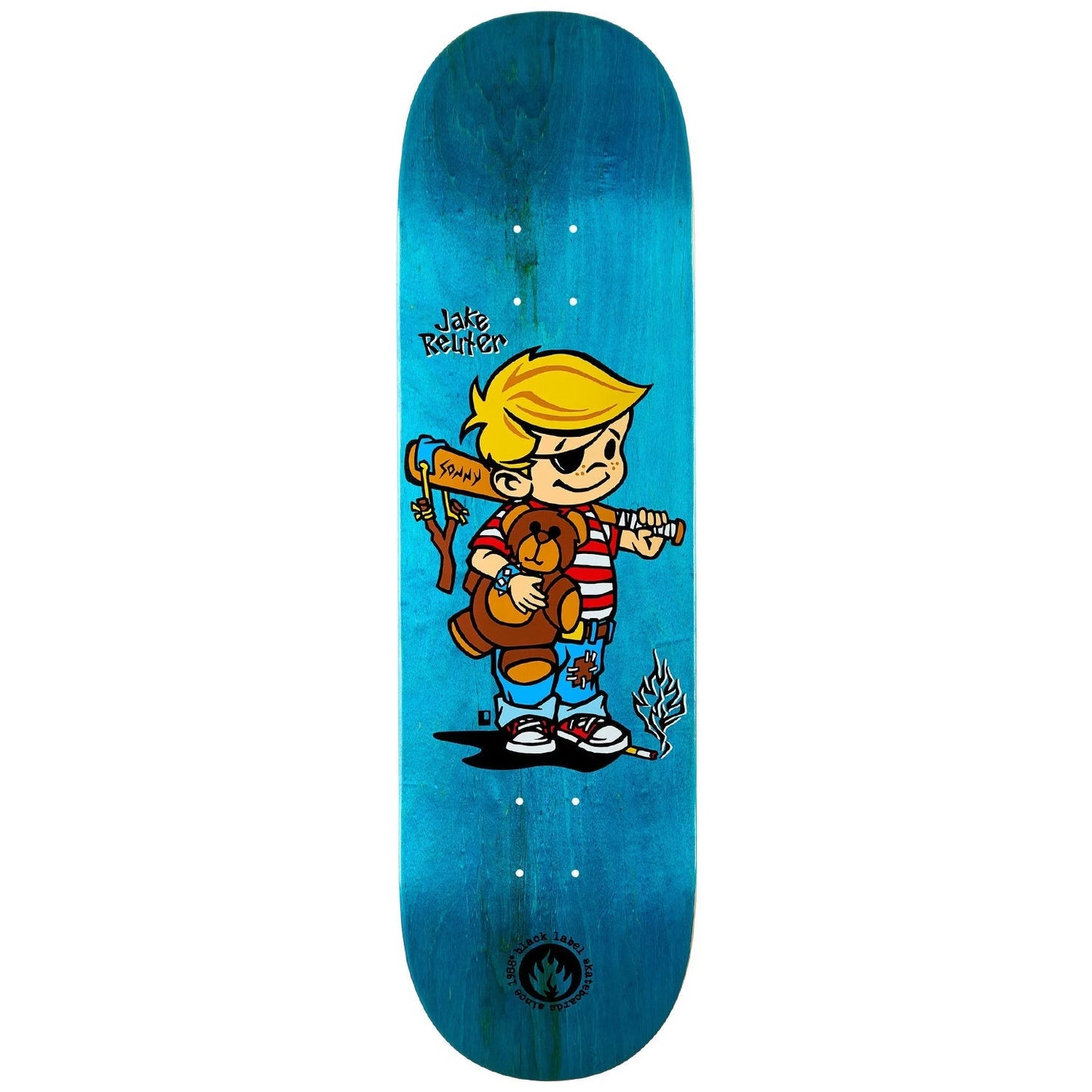 Black Label Skateboard Deck Jake Reuter Bad News Assorted 8.5" x 32.38"