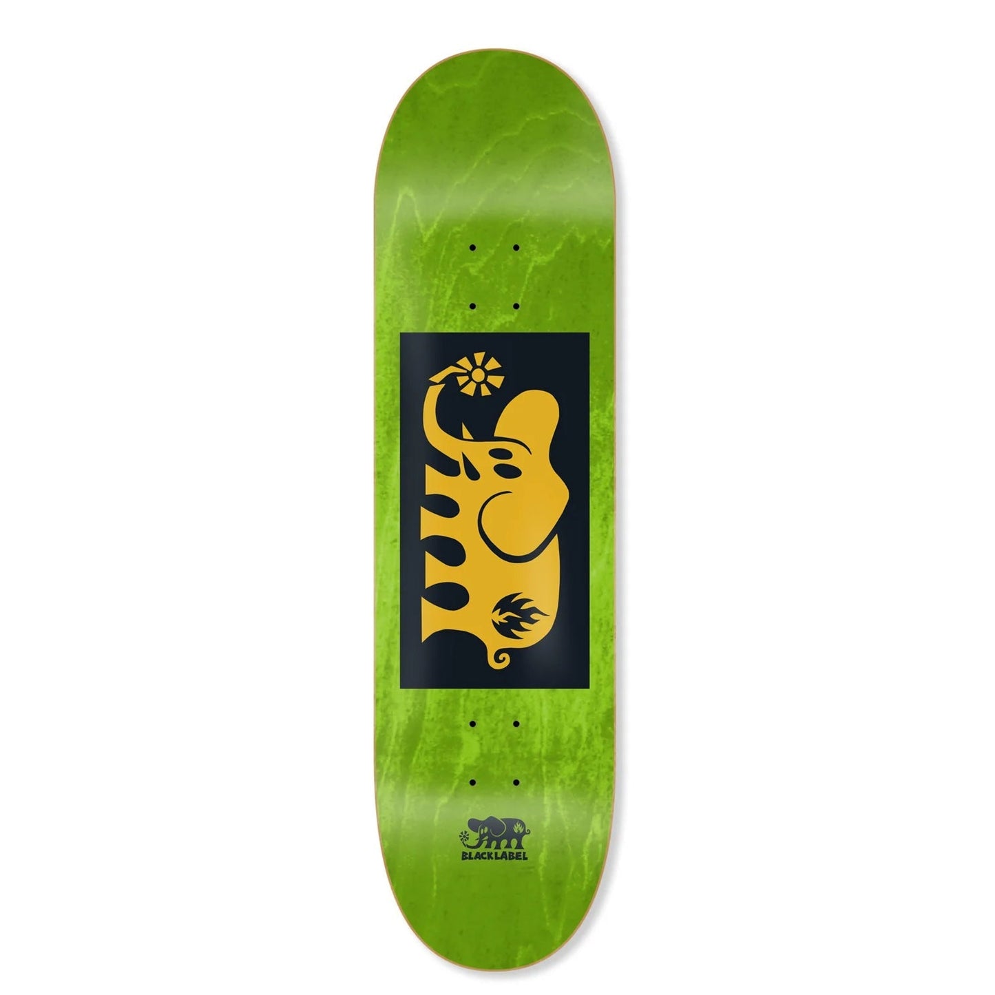 Black Label Skateboard Deck Elephant Block Yellow Assorted 8.25" x 32.12"