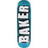 Baker Skateboard Deck Brand Logo Veneers B2 Blue 8.25"