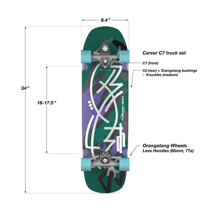 Loaded Bolsa II C7 Surfskate Complete - Jazz