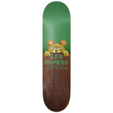 Toy Machine Skateboard Deck Romero Fence Green/Brown 8.13" x 32"